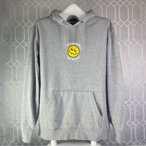 Vans Grey Hoodie with Yellow Smiley Graphic